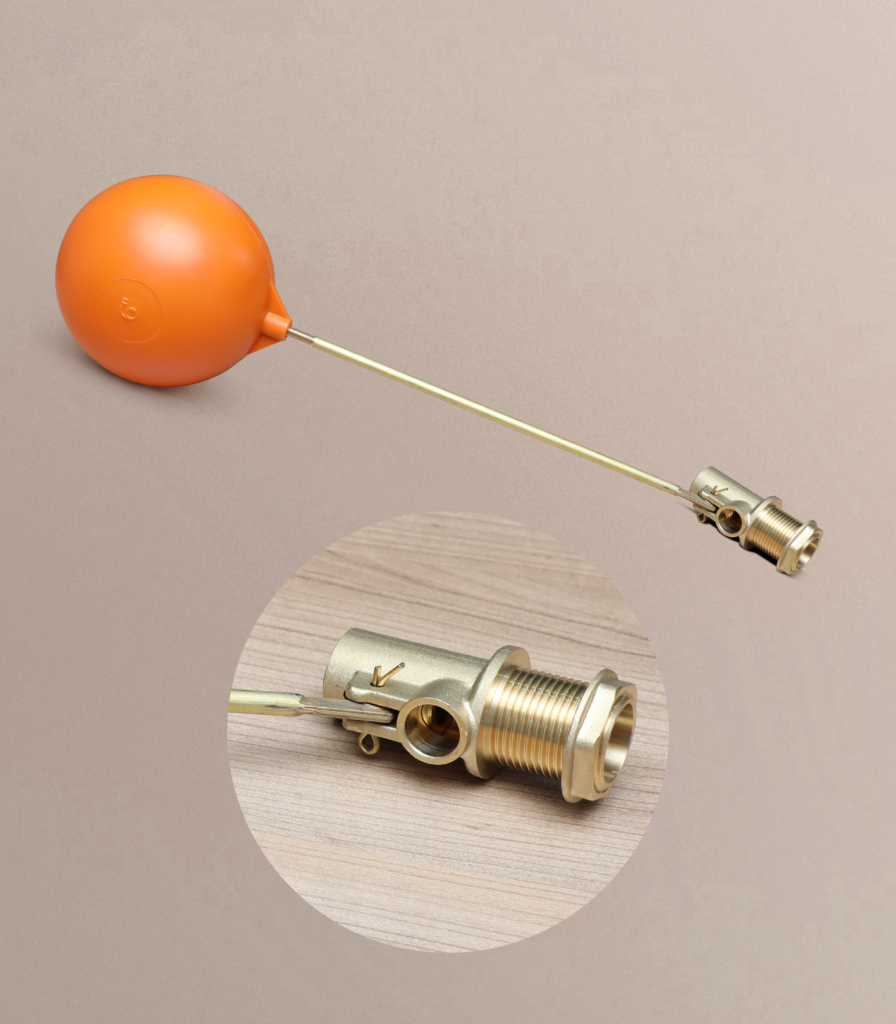 FLOATVALVE 1ENCH BRASS BEGLAR