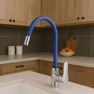 Toco Single-Hole Sink Mixer, Blue