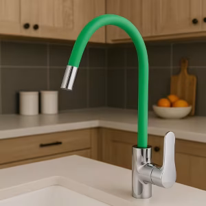 Toco Single-Hole Sink Mixer, Green