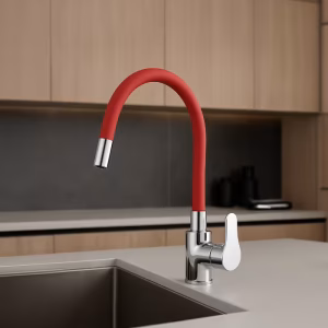 Toco Single-Hole Sink Mixer, Red