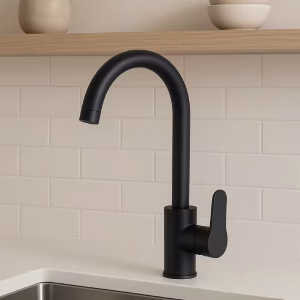 Toco Single-Hole Sink Mixer, Black