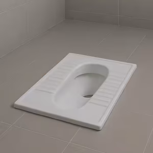 Khazzaf Squatting Pan, White (India)