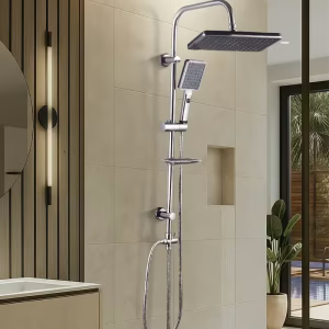 Rancy ST-01 Rectangular Hand Shower Set, Chrome (China)
