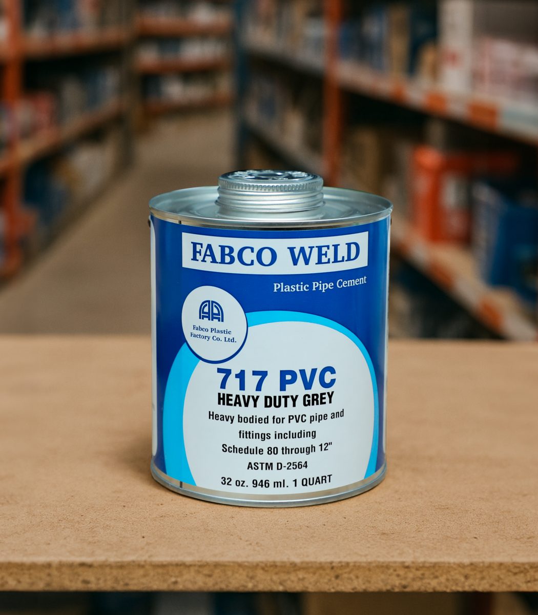 Fabco MD PVC Cement, 32 oz / 1 kg, Grey