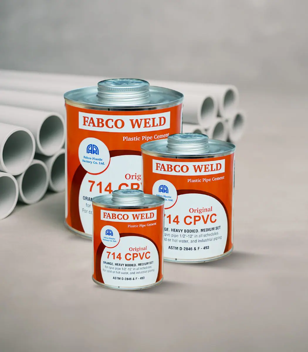 Fabco CPVC Cement, 4 oz / 1/8 kg, Orange