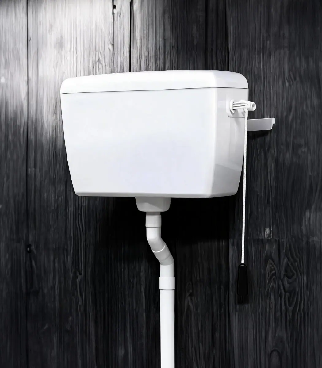 High-Level Cistern, White (China)