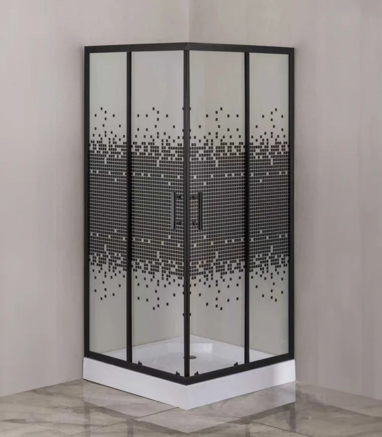 Black Square Shower Enclosure 824, 80 × 80 cm