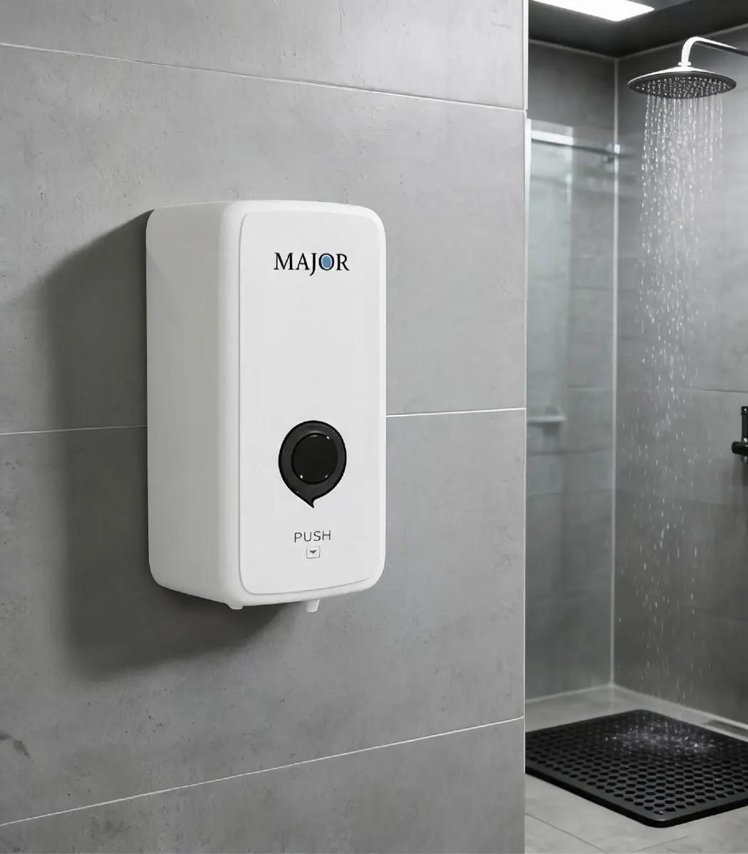 Soap Dispenser Manual Liquid 500ml ADS-138A WHITE(CHINA)