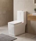 Toilet 3890, White, with Cover and Fittings by MAJOR — image 2
