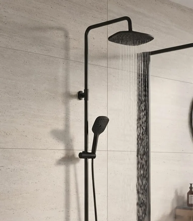 Square Hand Shower Set 42106-BK, Black
