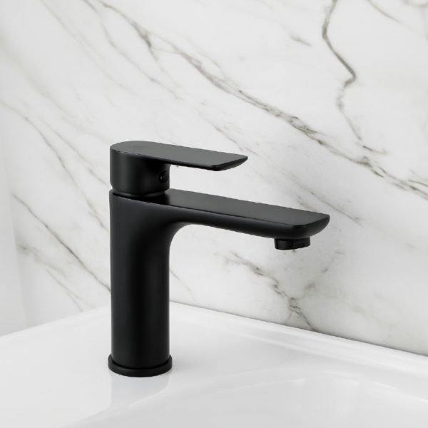 Rancy B8251-1J Brass Basin Mixer, Matte Black