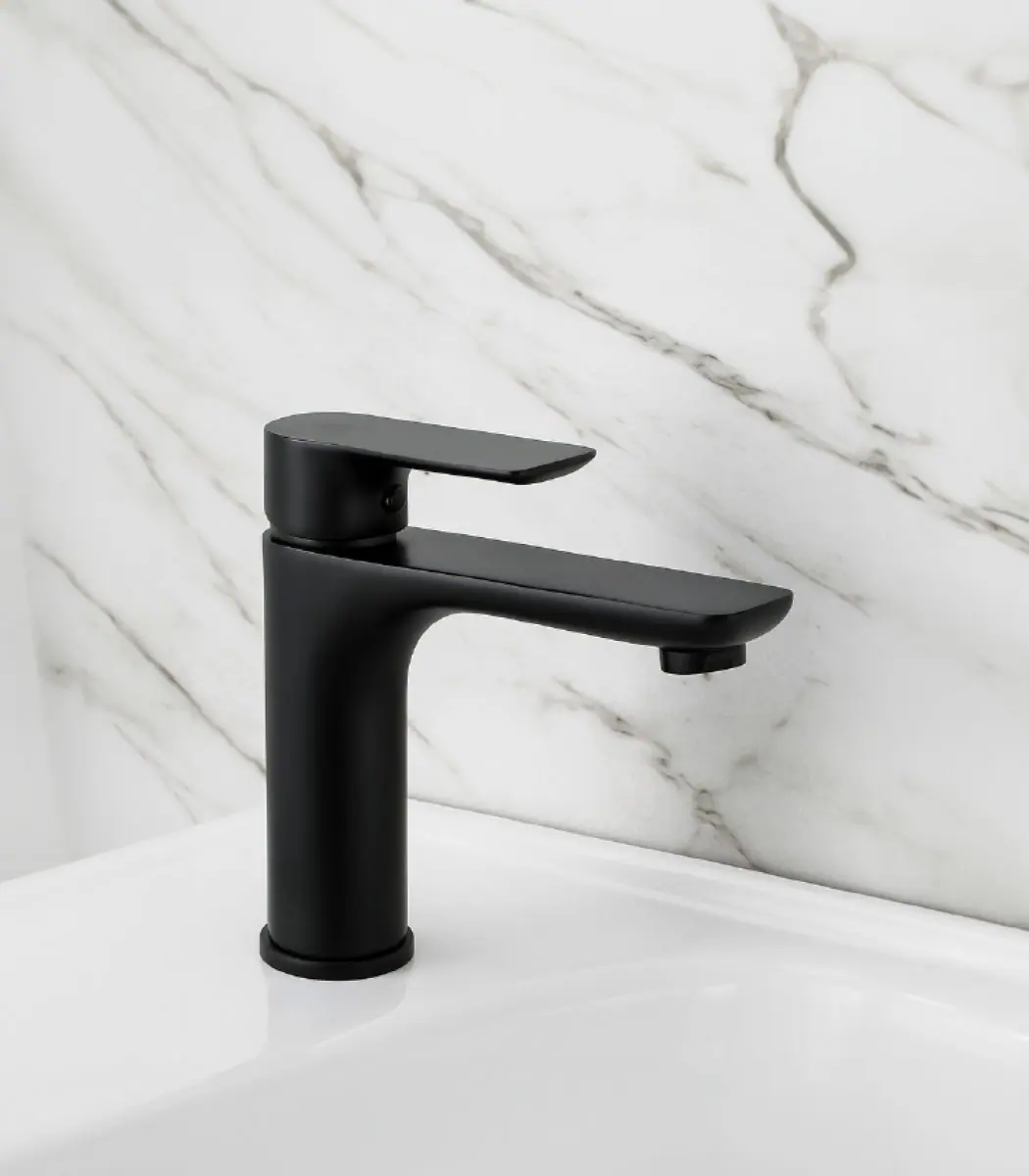 Rancy B8251-1J Brass Basin Mixer, Matte Black