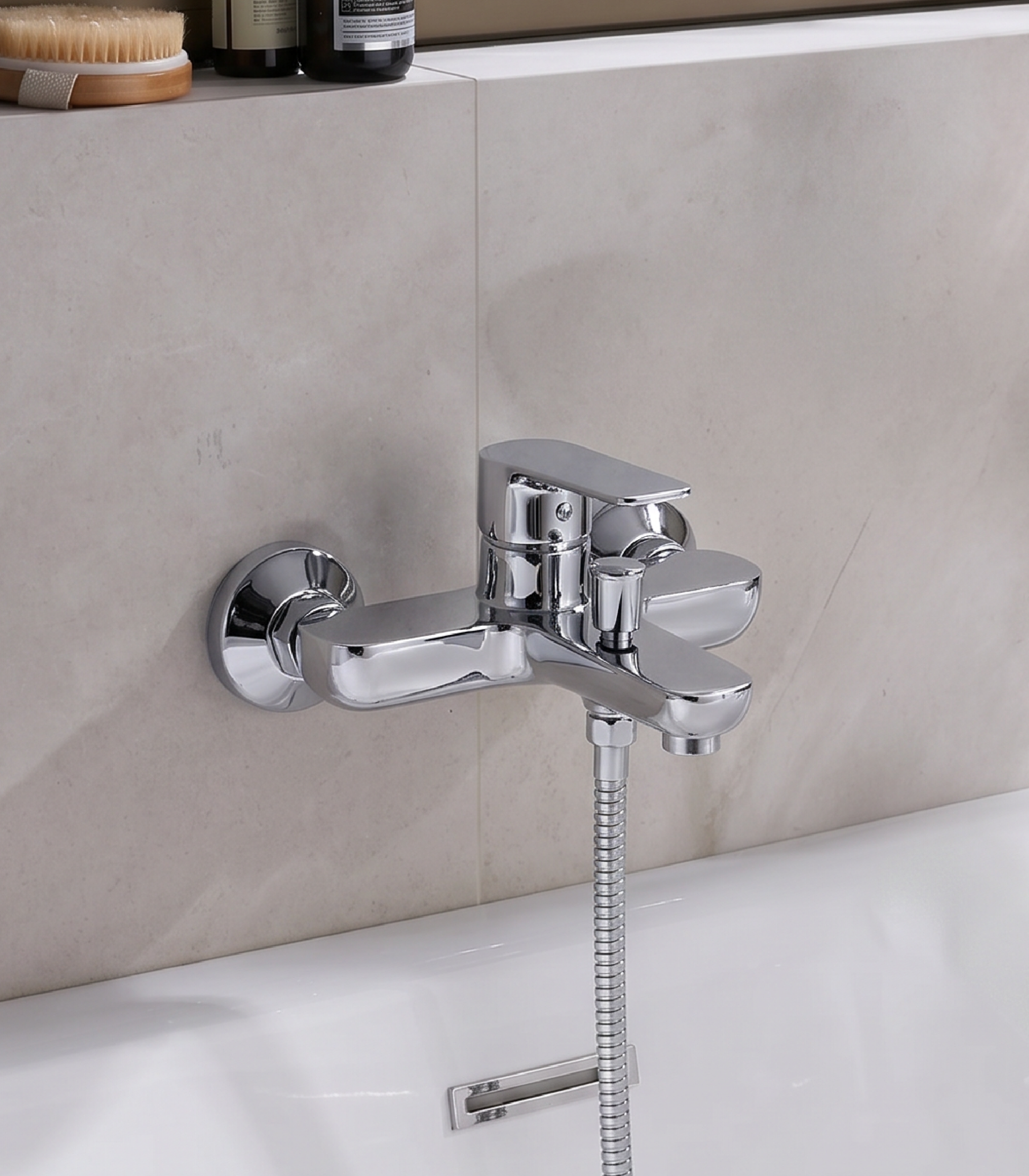 BATH MIXER RANCY BRASS B8251-3 
CHROME (CHINA)
