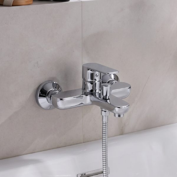 Rancy B8251-3 Brass Bath Mixer, Chrome