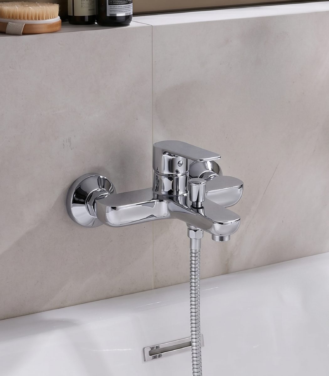 Rancy B8251-3 Brass Bath Mixer, Chrome