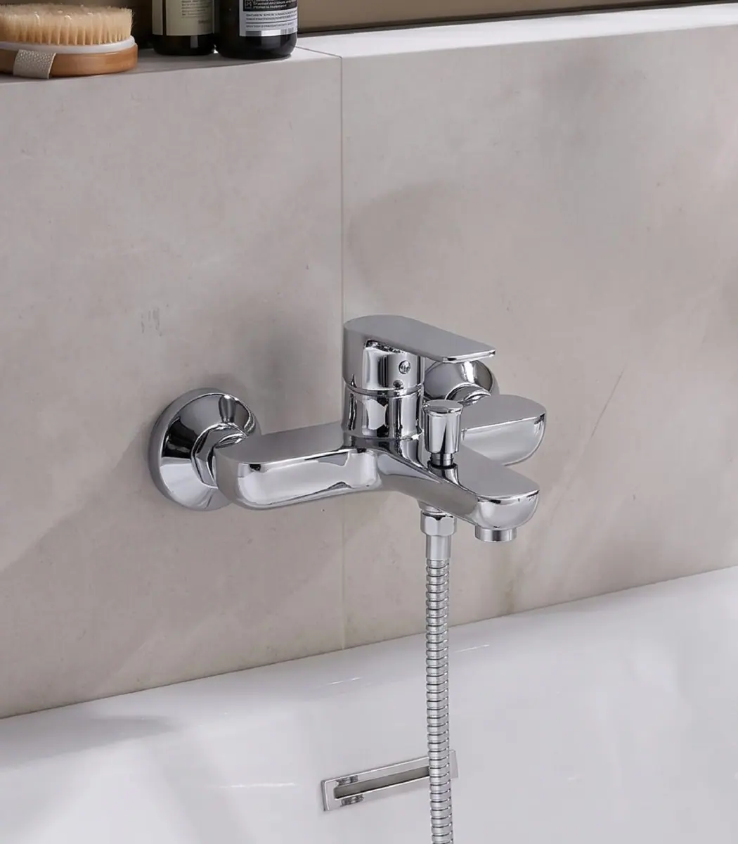 Rancy B8251-3 Brass Bath Mixer, Chrome