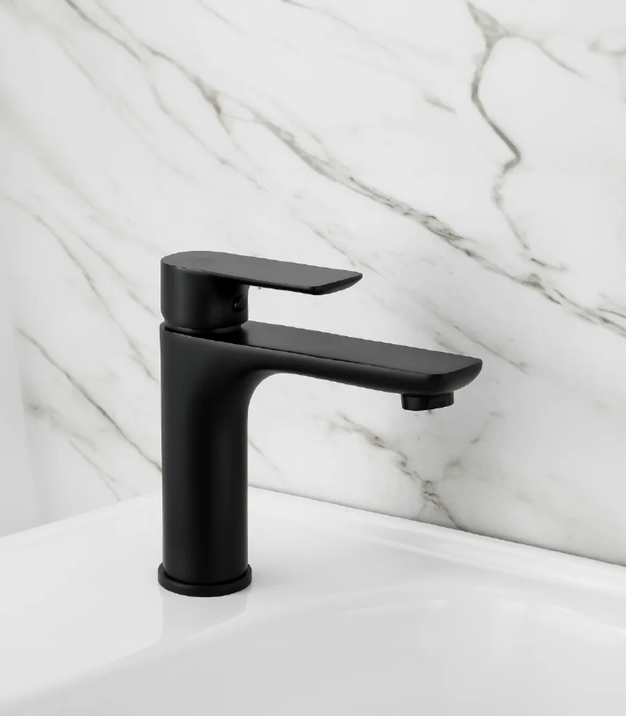 Rancy B8251-3 Brass Bath Mixer, Matte Black