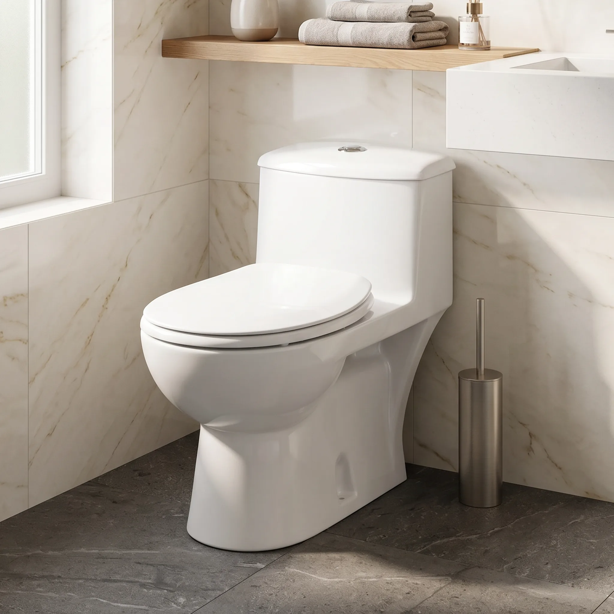 Venus Toilet, White, 25 cm Rough-In by Saudi Ceramic
