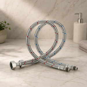 Tucai Stainless-Steel Flex Hose, 1/2 × 3/8 Inch, 60 cm (Spain)
