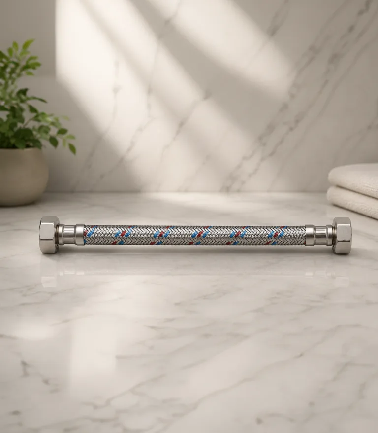 Tucai Stainless-Steel Flex Hose, 1/2 × 1/2 Inch, 50 cm (Spain)
